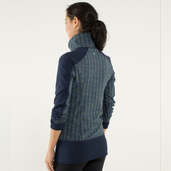Lululemon Nice Asana Jacket in Ziggy Wee August Inkwell / Inkwell - Picture 4 of 14